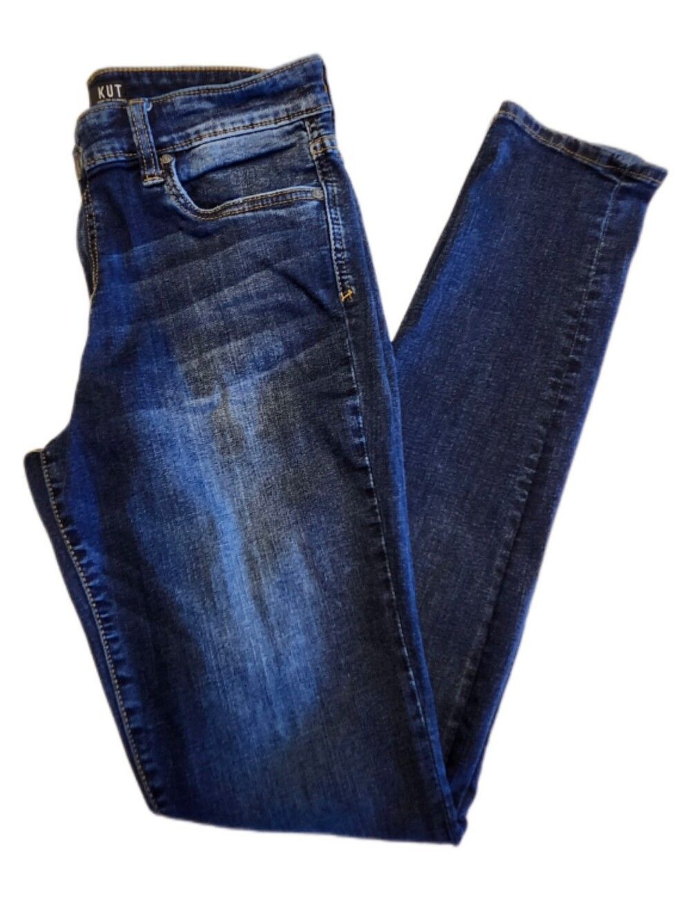 Kut From The Kloth Toothpick Skinny Dark Blue Denim Jeans, 10